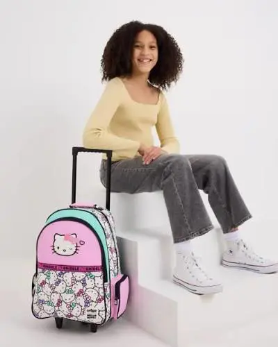 کوله پشتی چرخدار hello kitty